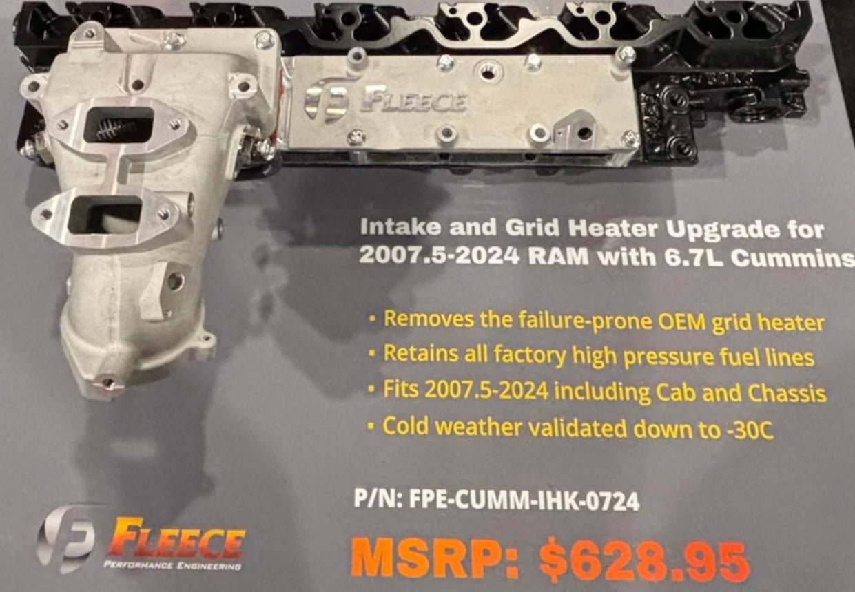 Fleece performance Intake and Grid Heater Kit